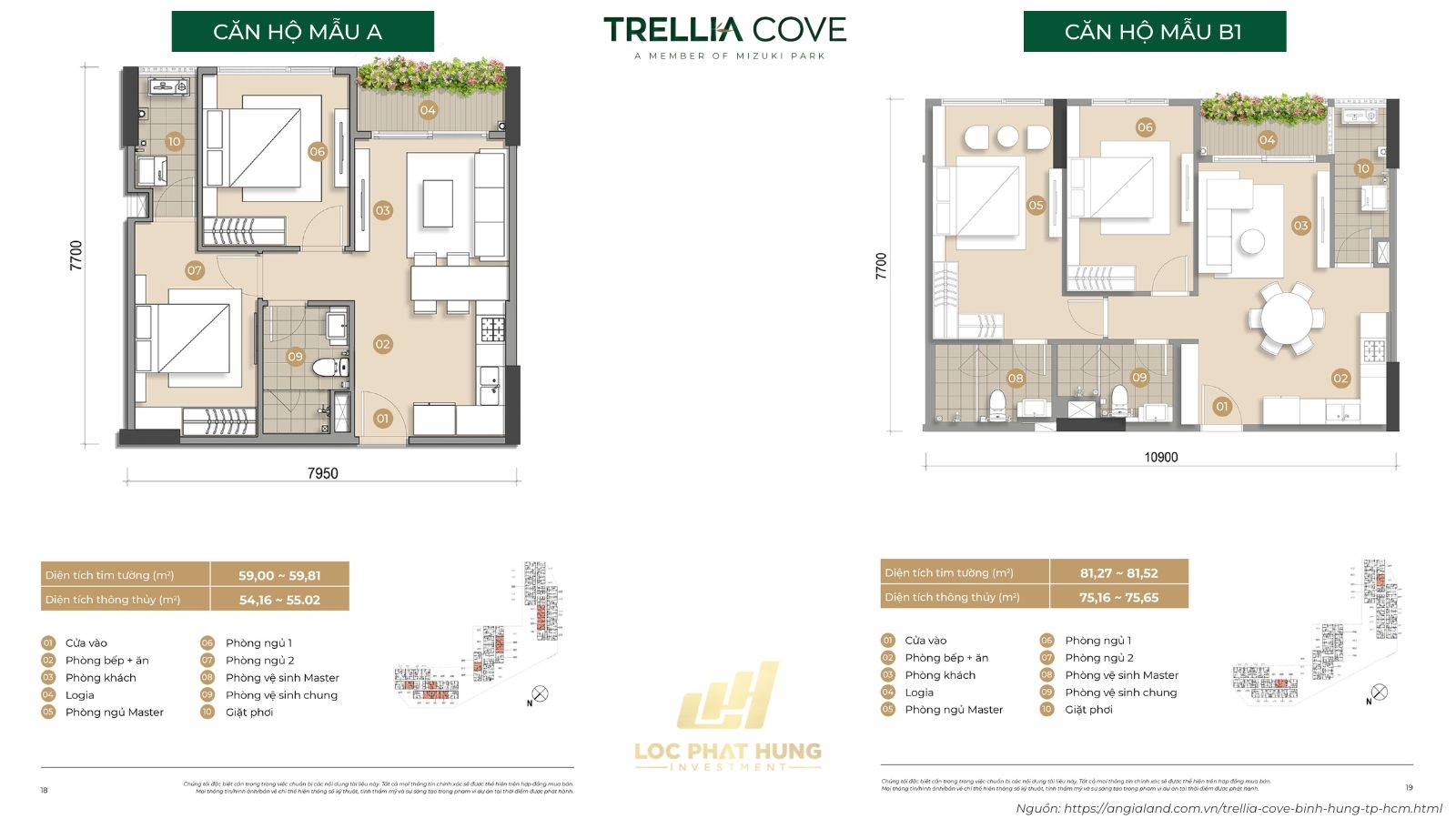 Căn Hộ Mẫu Dự Án Trellia Cove Mizuki Park