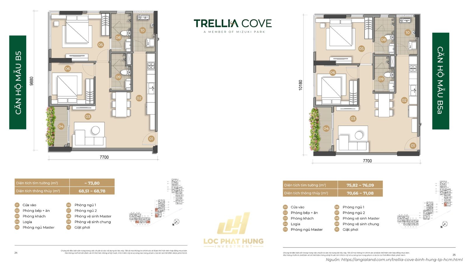 Căn Hộ Mẫu Dự Án Trellia Cove Mizuki Park