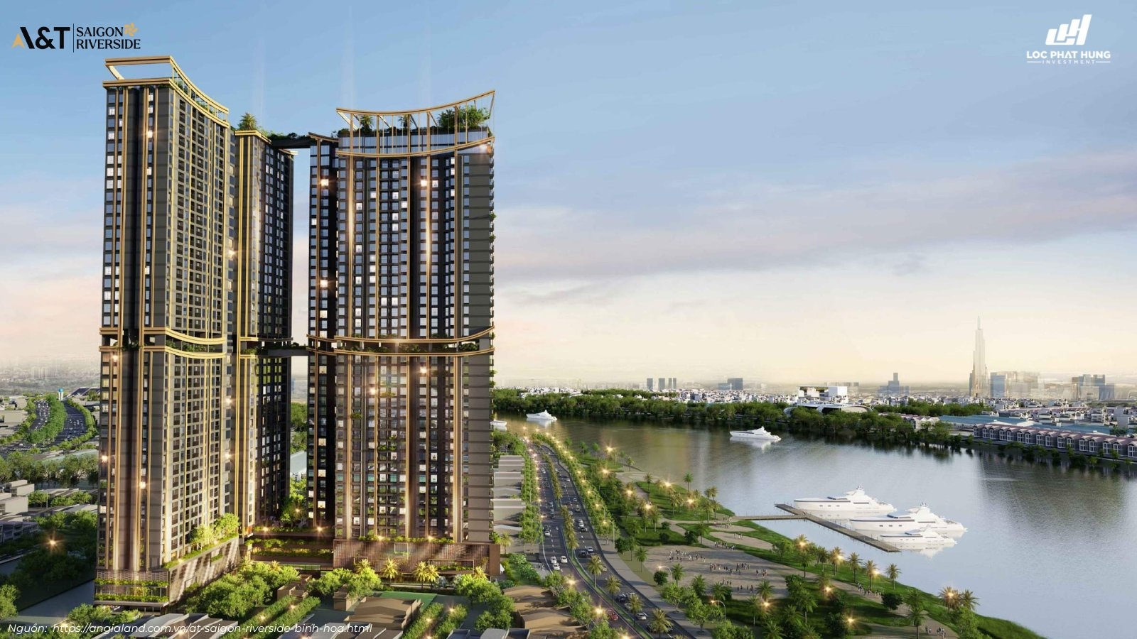 Phối cảnh tổng thể dự án A&T Saigon Riverside