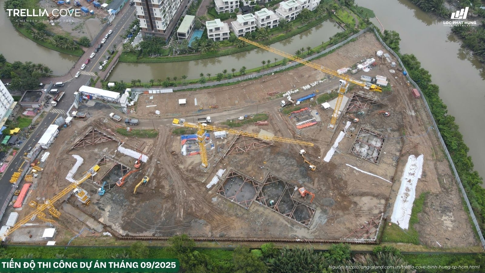 Cập Nhật Tiến độ Xây Dựng Dự án Trellia Cove Tháng 09/2025