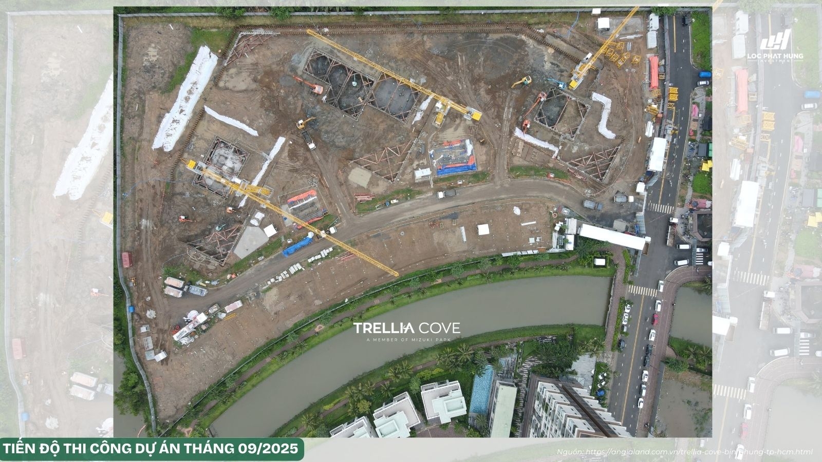 Cập Nhật Tiến độ Xây Dựng Dự án Trellia Cove Tháng 09/2025