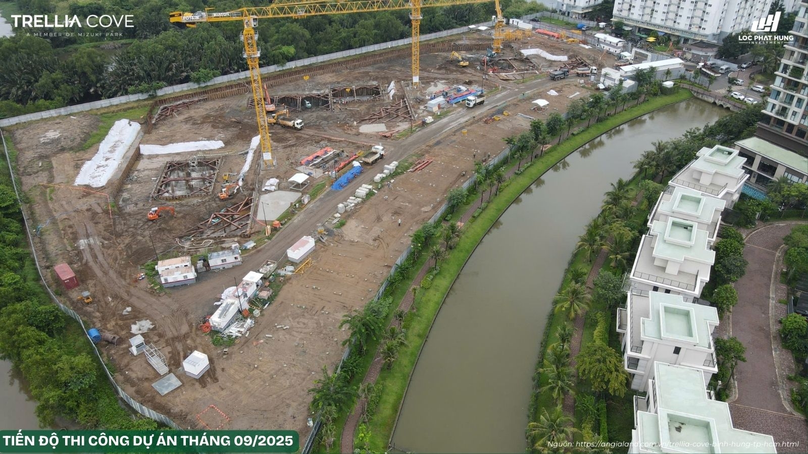 Cập Nhật Tiến độ Xây Dựng Dự án Trellia Cove Tháng 09/2025