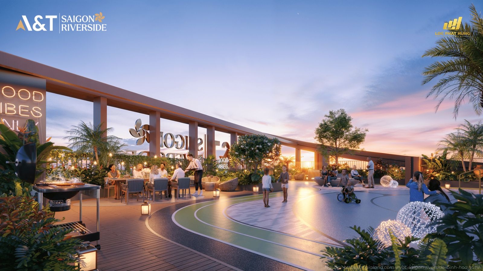 Phối Cảnh Tổng Thể Dự án A&T Saigon Riverside