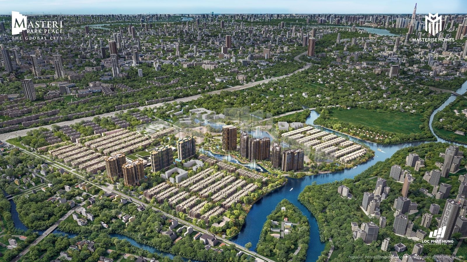 Phối cảnh tổng thể dự án Masteri Park Place