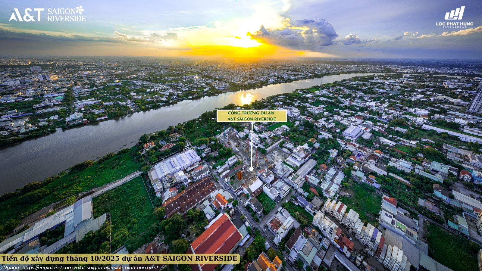 Tiến độ xây dựng dự án A&T Saigon Riverside Tháng 10/2025