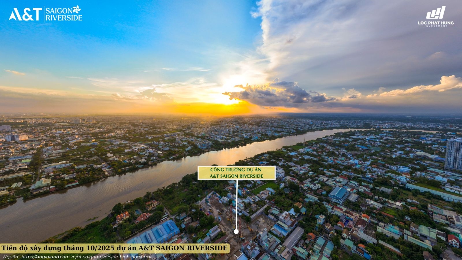 Tiến độ xây dựng dự án A&T Saigon Riverside Tháng 10/2025