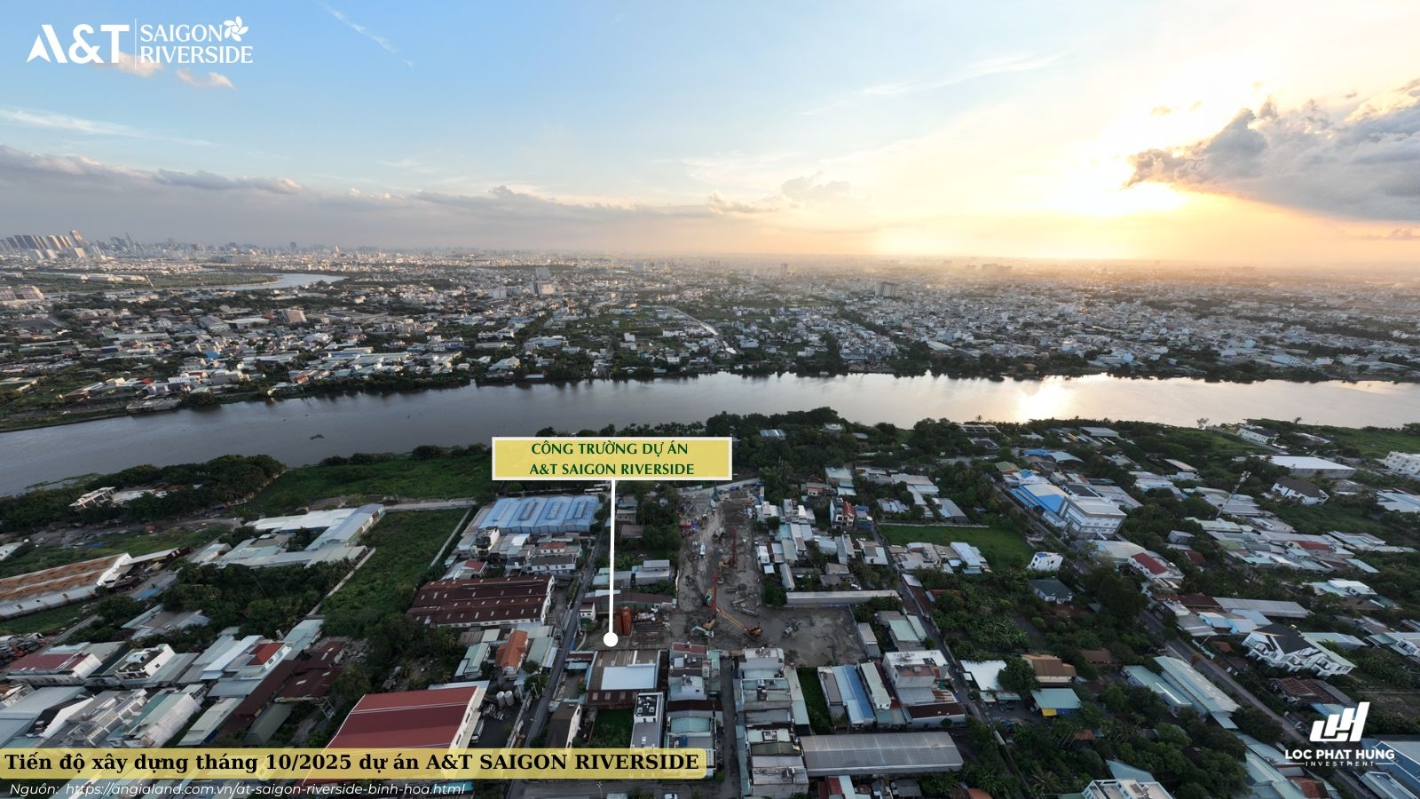 Tiến độ xây dựng dự án A&T Saigon Riverside Tháng 10/2025
