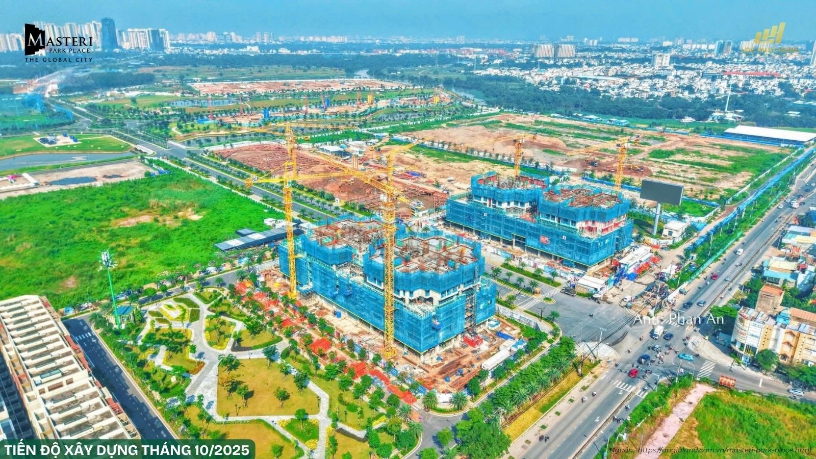 Tiến độ xây dựng dự án Masteri Park Place 10/2025