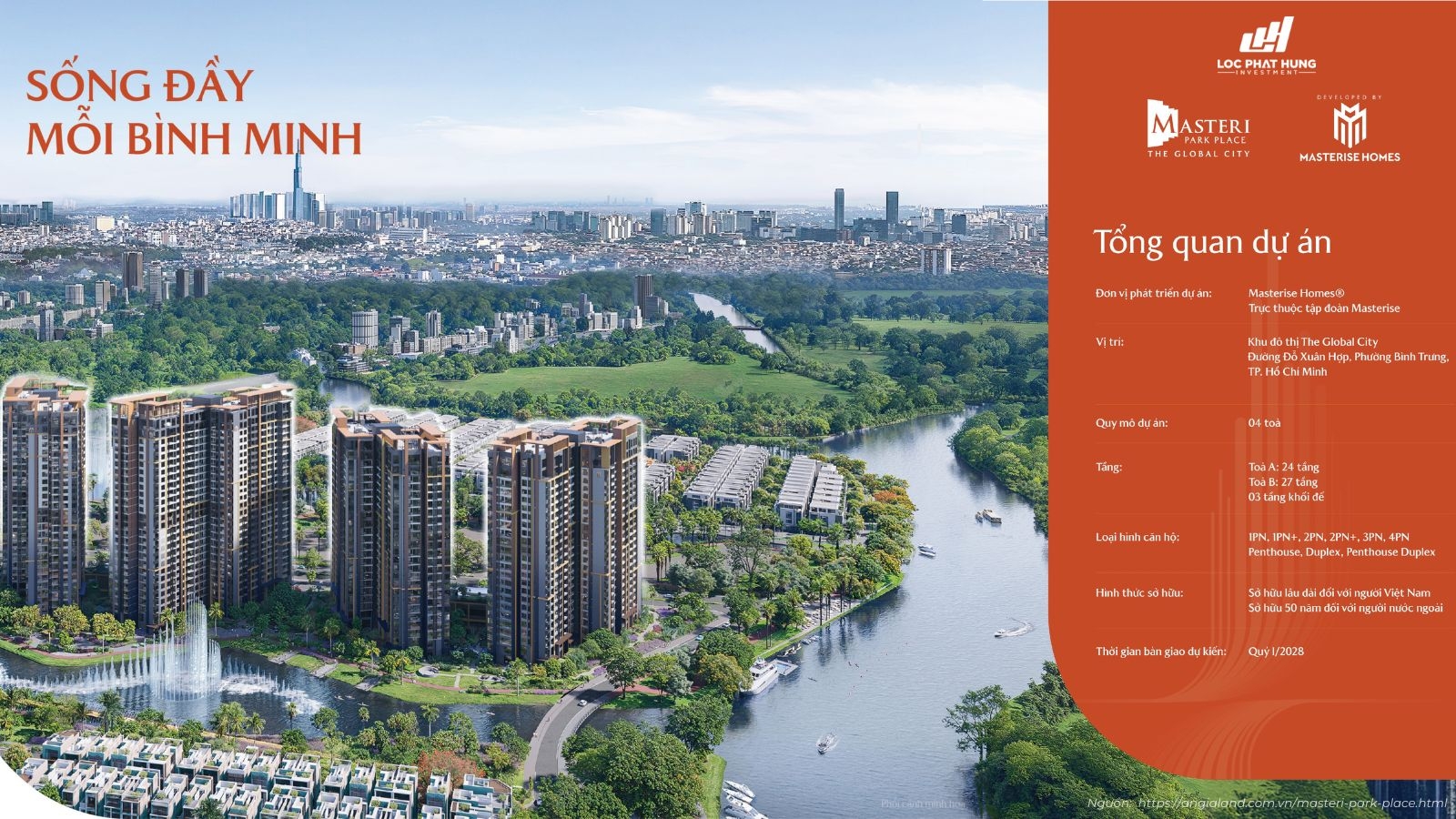 Tổng Quan Dự Án Căn Hộ Masteri Park Place Tại The Global City