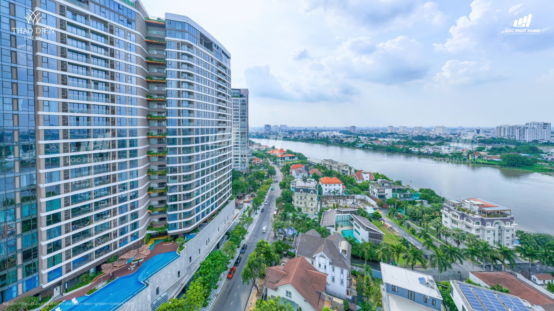 Hồ bơi tầng 04 Thảo Điền Green Quận 2 - Nhận Mua Bán + Cho Thuê