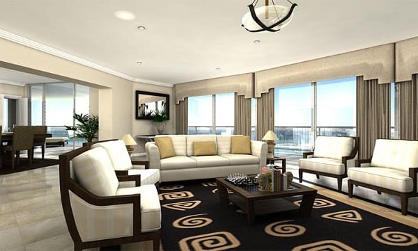 Phòng khách sang chảnh của River City