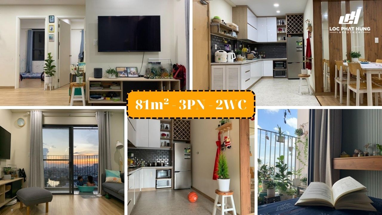 Hình ảnh thực tế căn hộ 3PN - 2WC dự án M-One Nam Sài Gòn Quận 7