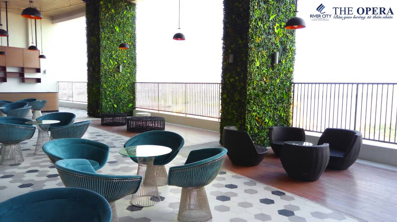 Khai trương tiện ích Sân Vườn Treo tầng 22 River City