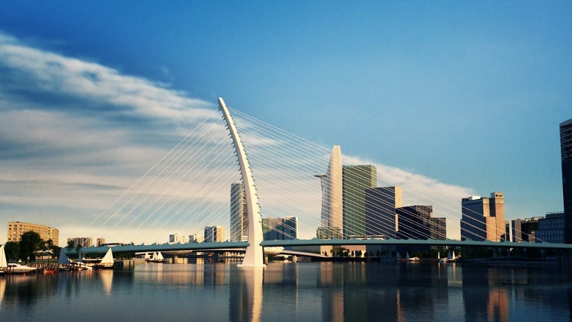 Cầu thủ Thiêm 4 nối quận 7 và quận 2