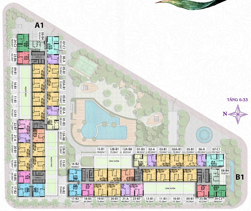 Chi tiết về thiết kế căn hộ Charmington Iris Quận 4
