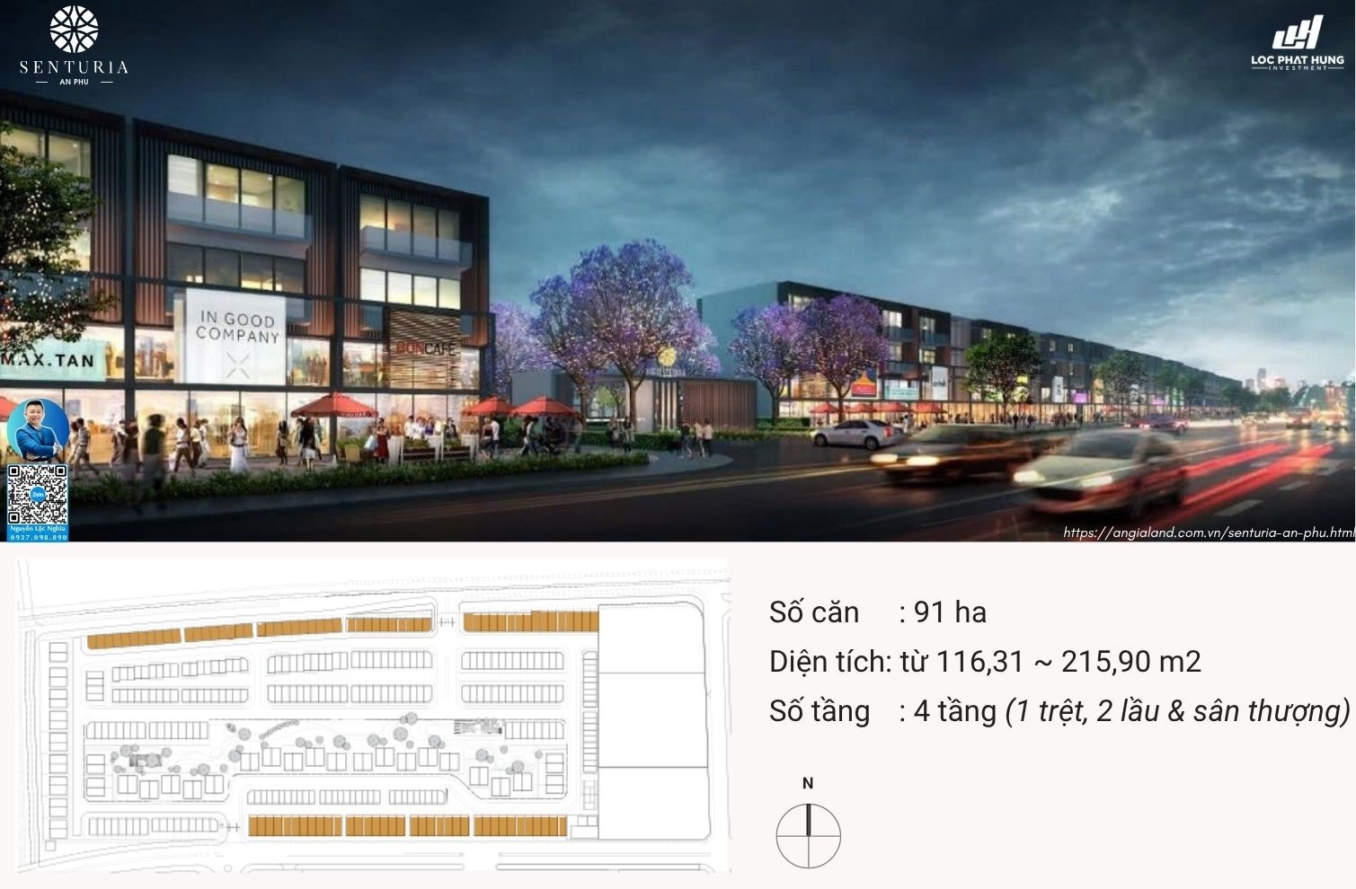 Thiết kế mẫu Shophouse dự án Senturia An Phú Quận 2