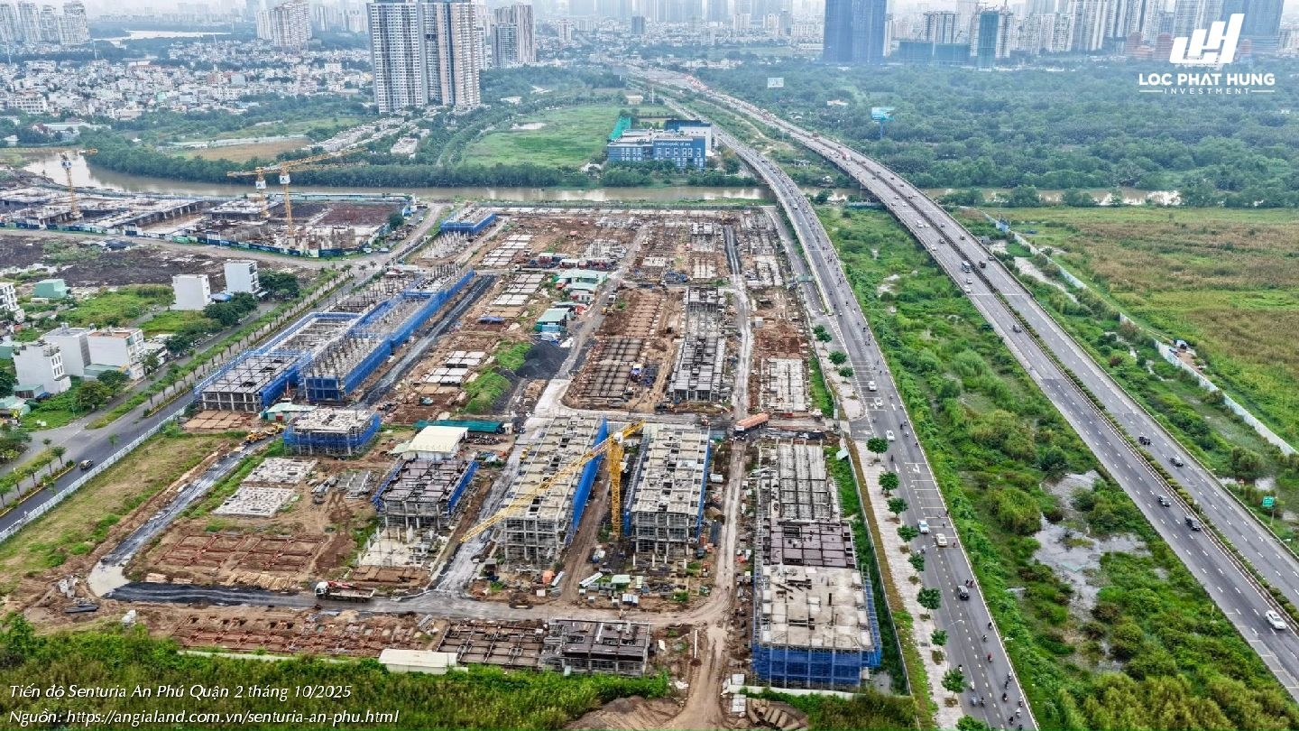 Tiến độ Senturia An Phú Quận 2 Tháng 10/2025