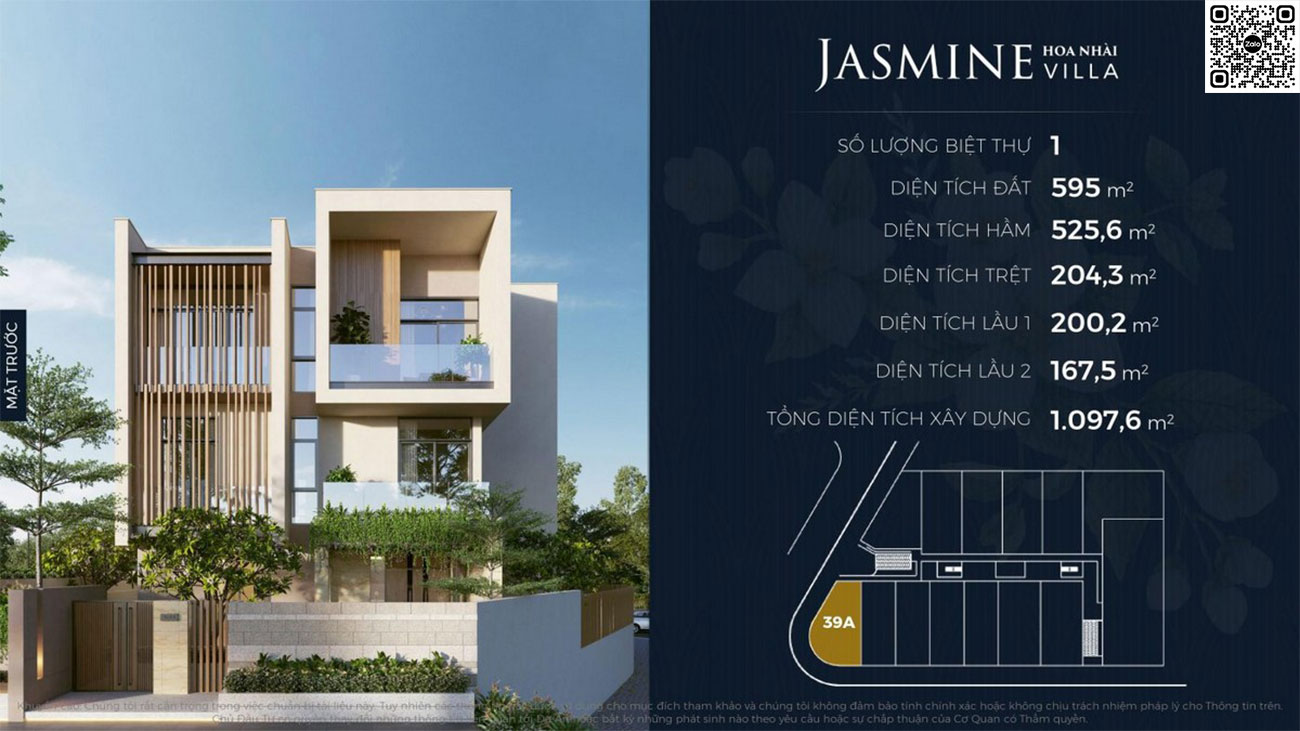 Thiết kế chi tiết biệt thự Jasmine Villa 