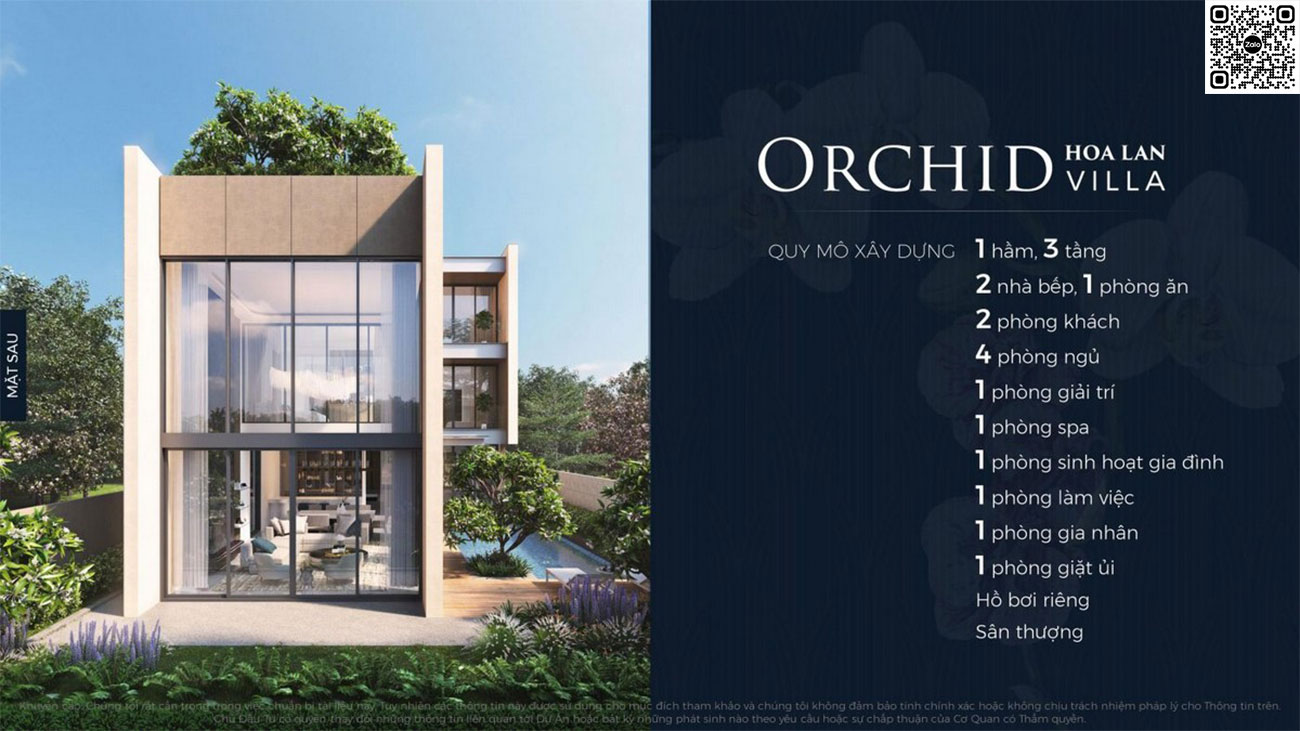Thiết kế chi tiết biệt thự Orchid Villa 