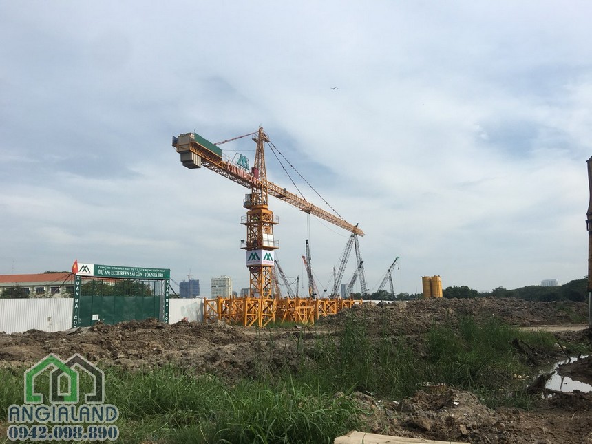 Tiến độ xây dựng dự án căn hộ chung cư Eco Green Sài Gòn Quận 7 10/05/2018