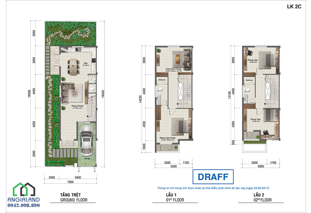 Thiết kế Mặt bằng dự án nhà phố Rosita Garden Khang Điền Quận 9