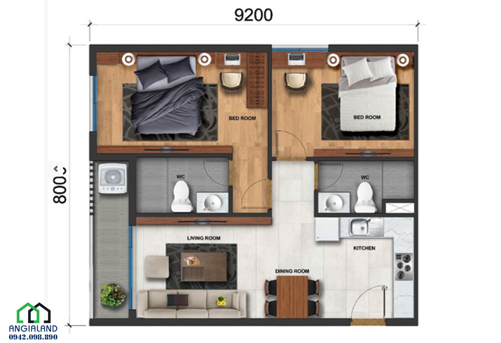 Thiết kế độc đáo dự án căn hộ chung cư Asiana Phú Lâm Quận 6