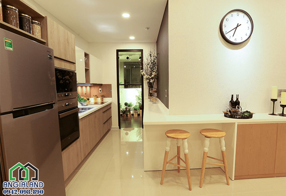 hình ảnh nhà mẫu nhà bếp dự án căn hộ ascent plaza quận Bình Thạnh