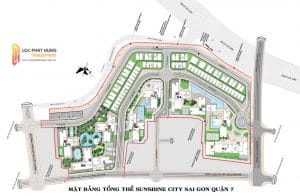 Sơ đồ mặt bẳng tổng thê Sunshine City Sài Gòn Quận 7