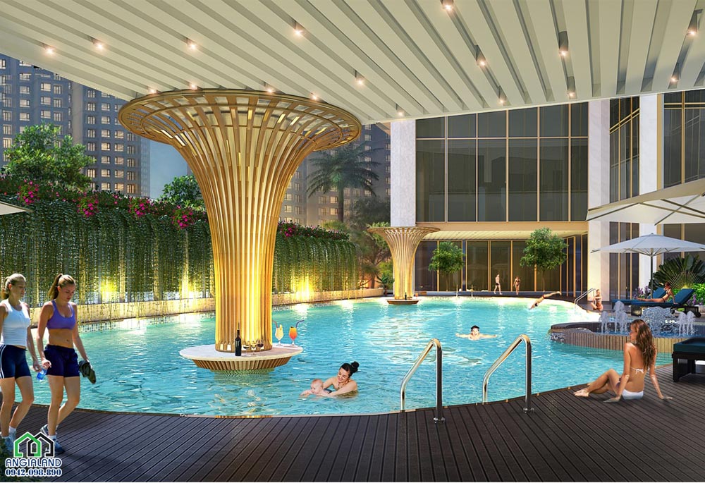 Tiện ích hồ bơi trong nhà dự án căn hộ Sunshine City Sài Gòn Quận 7 