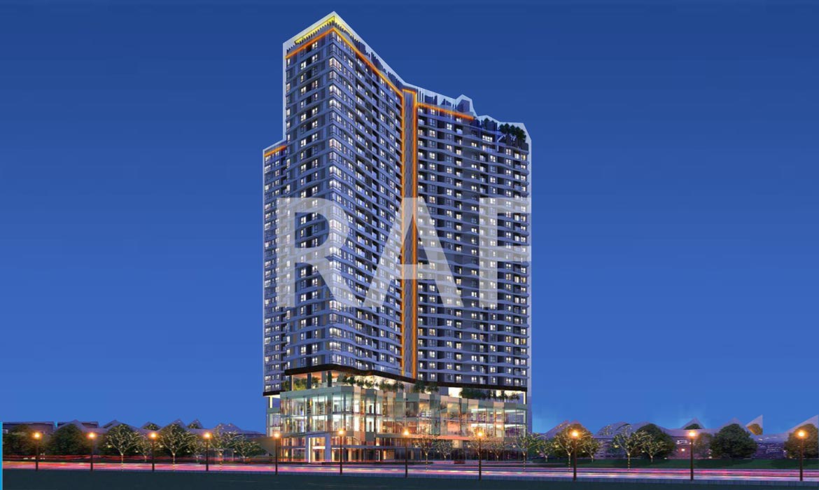 Phối cảnh tổng thể dự án căn hộ, shophouse, trung tâm thương mại D Homme Quận 6 đường Hồng Bàng.