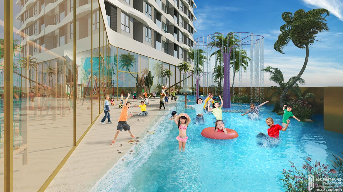 Tiện ích hồ bơi tầng 5 bên trong dự án căn hộ chung cư D Homme Quận 6 Đường Hồng Bàng chủ đầu tư DHA