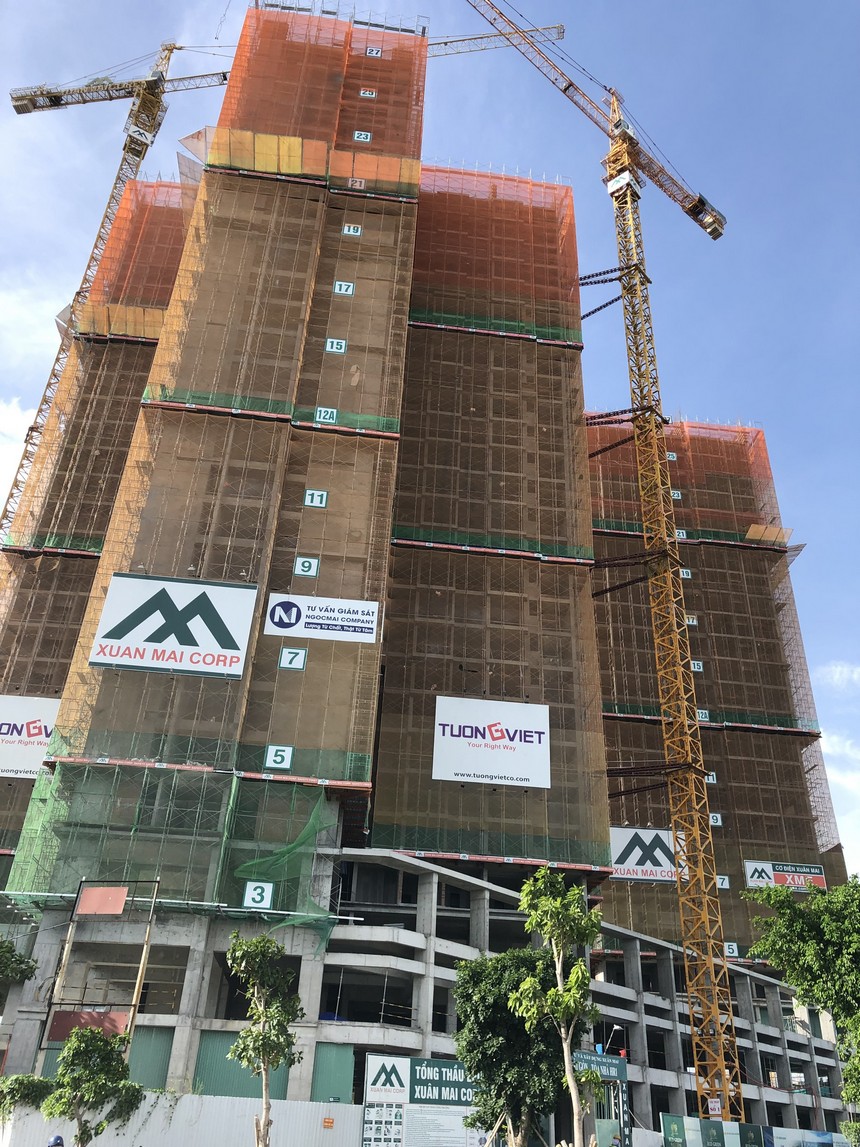Tiến độ xây dựng dự án chung cư EcoGreen SaiGon Quận 7 tháng 06/2019