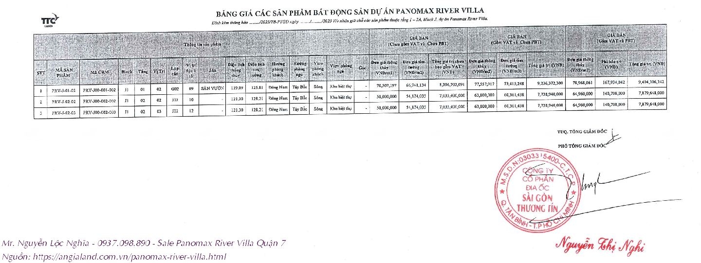 Bảng Giá Panomax River Villa Quận 7 Tháng 05/2025 | Chính Sách & Ưu Đãi Mới Nhất Bảng Giá Panomax River Villa Quận 7 Tháng 05/2025 | Chính Sách & Ưu Đãi Mới Nhất