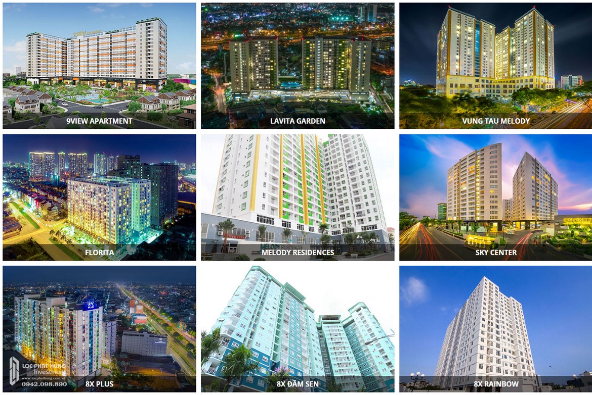 Các dự án chủ đầu tư Hưng Thịnh - CĐT căn hộ chung cư Q7 Boulevard Quận 7 Đường Nguyễn Lương Bằng đã và đang triển khai