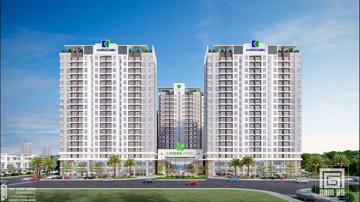 Phối cảnh tổng thể căn hộ chung cư Lovera Vista Bình Chánh Đường Trịnh Quang Nghị chủ đầu tư Khang Điền