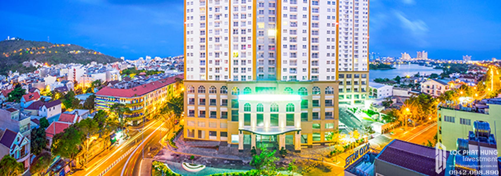 Phối cảnh tổng thể dự án căn hộ Căn hộ chung cư Melody Vung Tau Đường Võ Thị Sáu chủ đầu tư Hưng Thịnh Corp