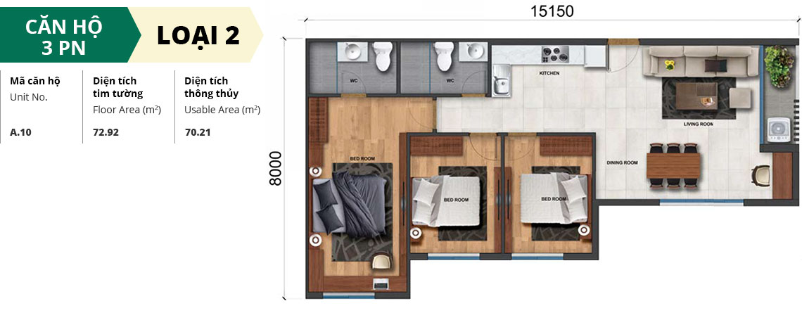 Thiết kế dự án căn hộ chung cư Lovera Vista Bình Chánh Đường Trịnh Quang Nghị chủ đầu tư Khang Điền