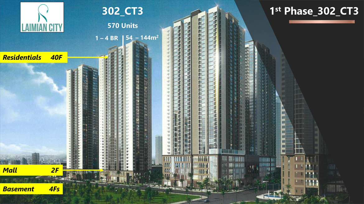 Kết cấu tòa nhà 302 cụm CT3 dự án Laimian City Quận 2