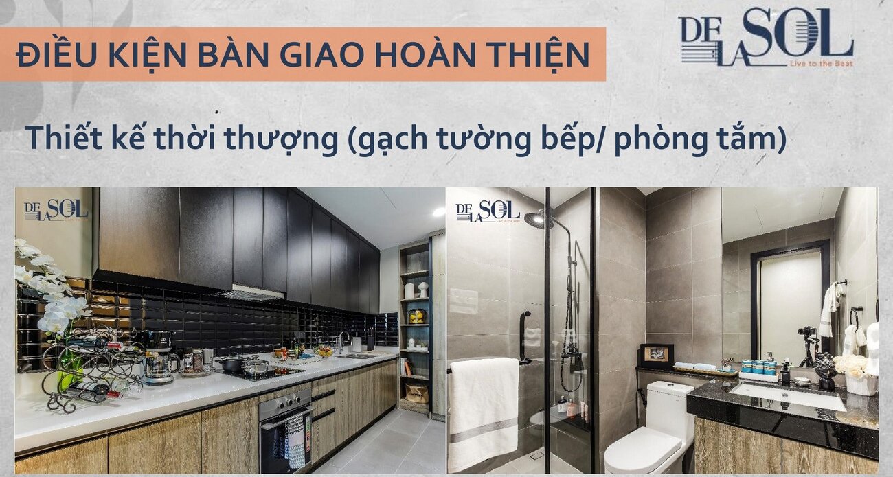 Nội thất dự án căn hộ chung cư De La Sol Quan 4 Đường Tôn Thất Thuyết chủ đầu tư Capital Việt Nam