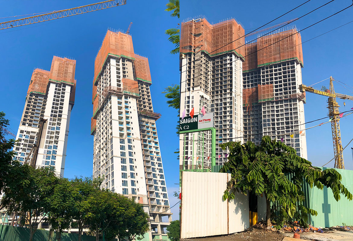 Tiến độ dự án căn hộ chung cư Eco Green Sài Gòn toà HR1