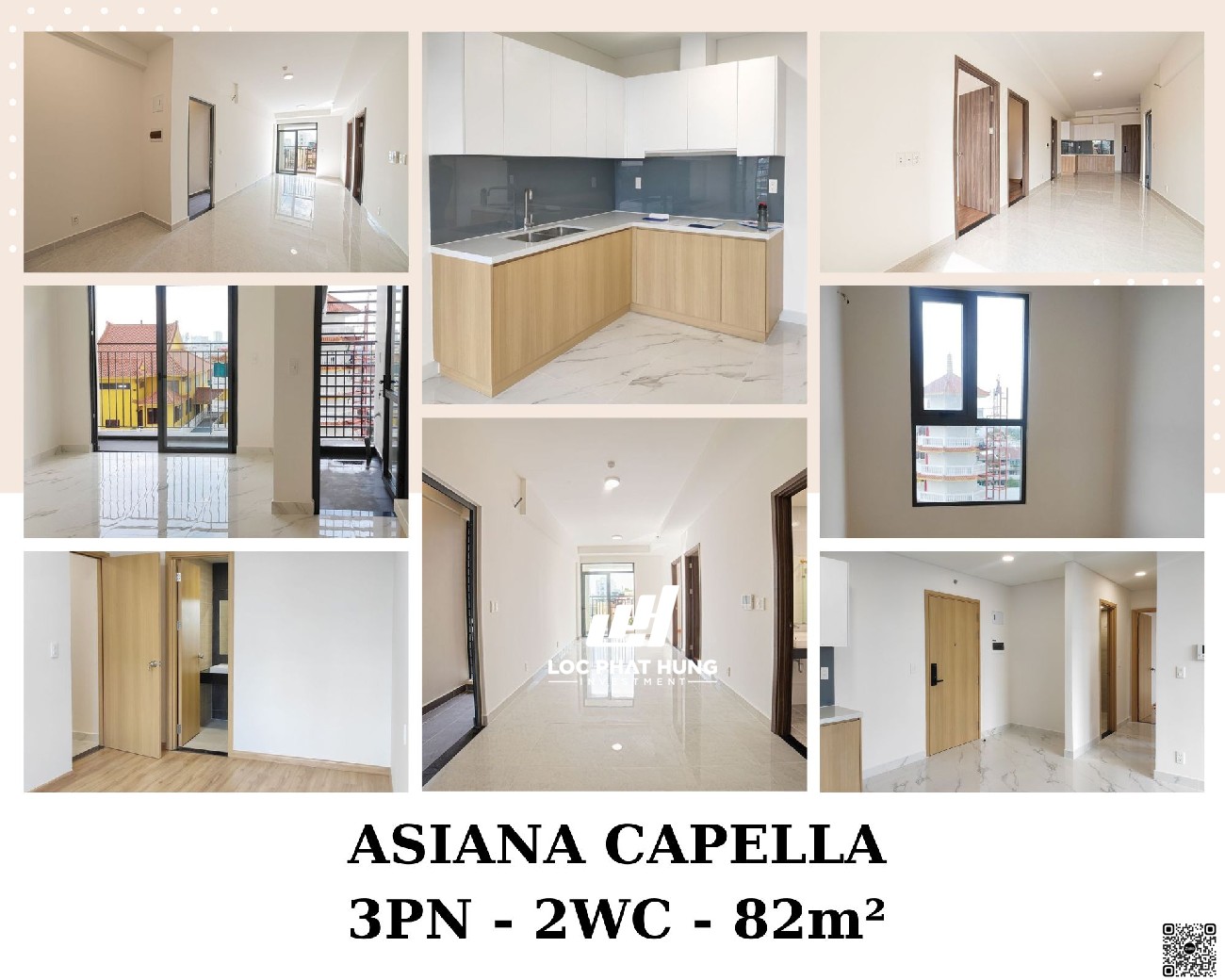 Nội thất bàn giao thực tế căn hộ dự án Asiana Capella Quận 6