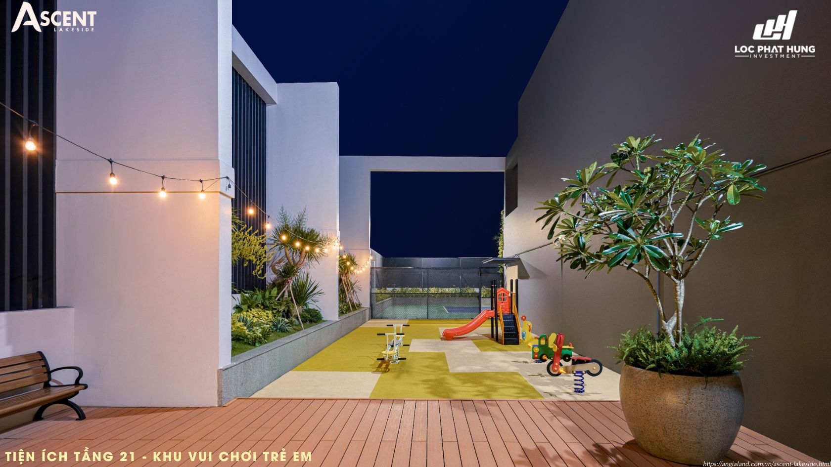 Tiện ích khu vui chơi trẻ em căn hộ chung cư Ascent Lakeside Quận 7