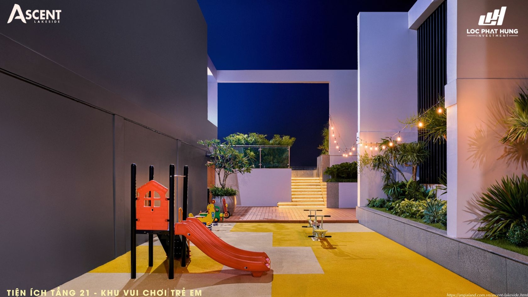 Tiện ích khu vui chơi trẻ em căn hộ chung cư Ascent Lakeside Quận 7