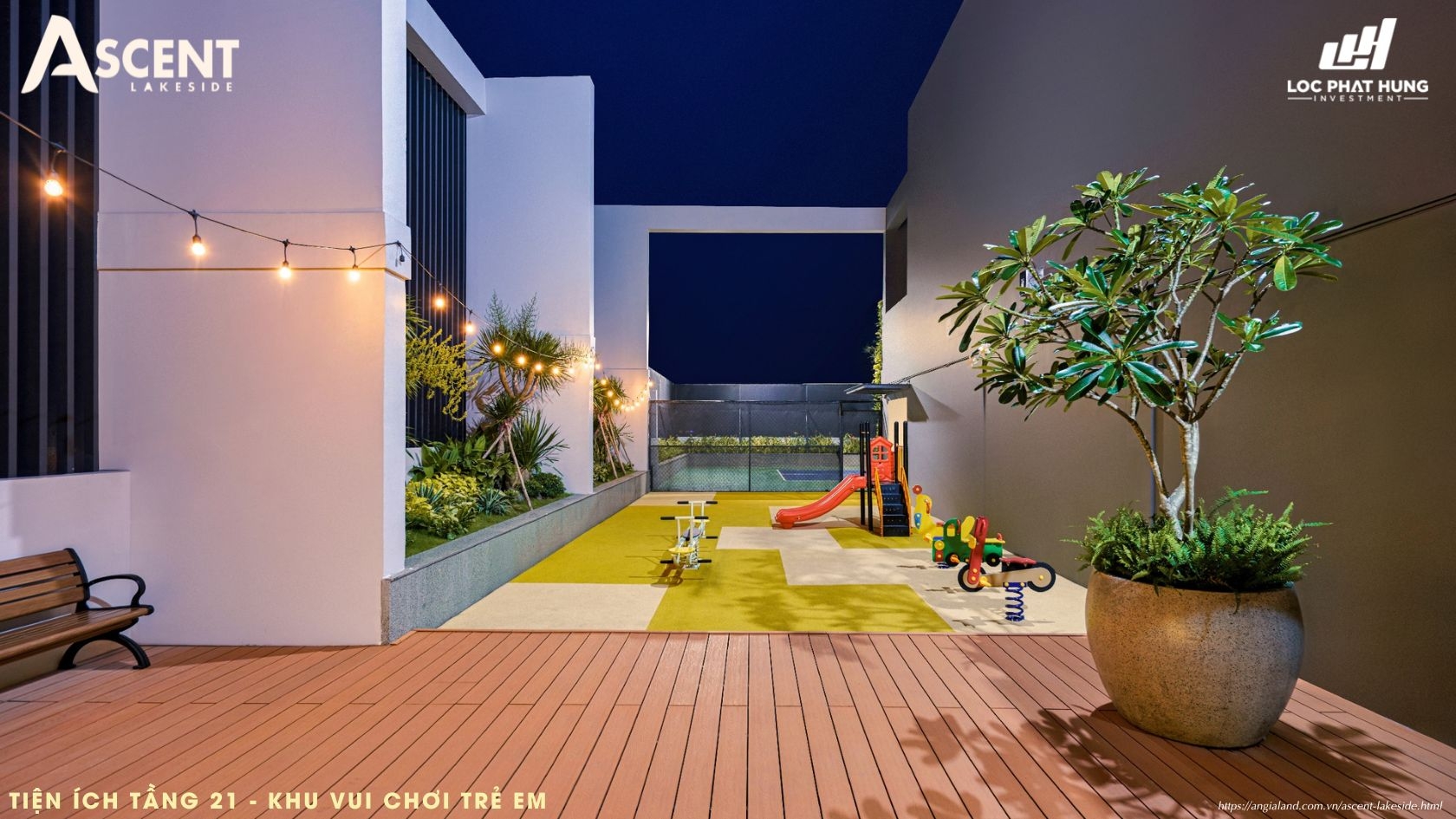 Tiện ích khu vui chơi trẻ em căn hộ chung cư Ascent Lakeside Quận 7