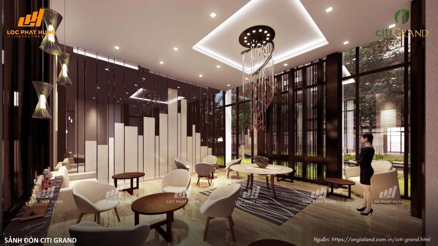 Tiện ích sảnh đón căn hộ Citi Grand Quận 2