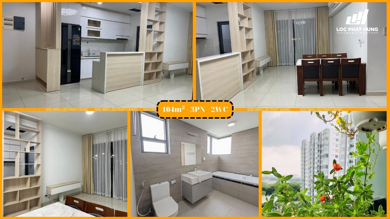 Hình ảnh cho thuê căn hộ 3PN - 2WC diện tích 104m2 tại Emerald dự án Celadon Tân Phú