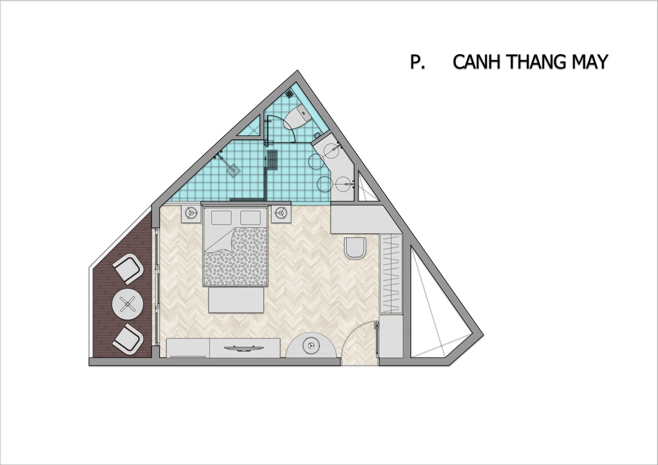 Thiết kế căn hộ Deluxe dự án condotel Arena Cam Ranh