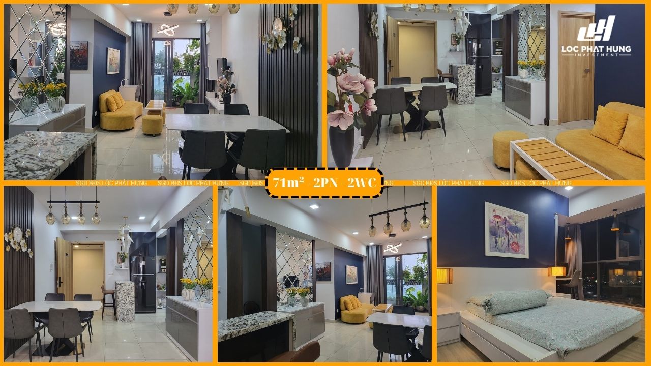 Cho thuê căn hộ 2PN - 2WC diện tích 71m2 tại Celadon City Tân Phú