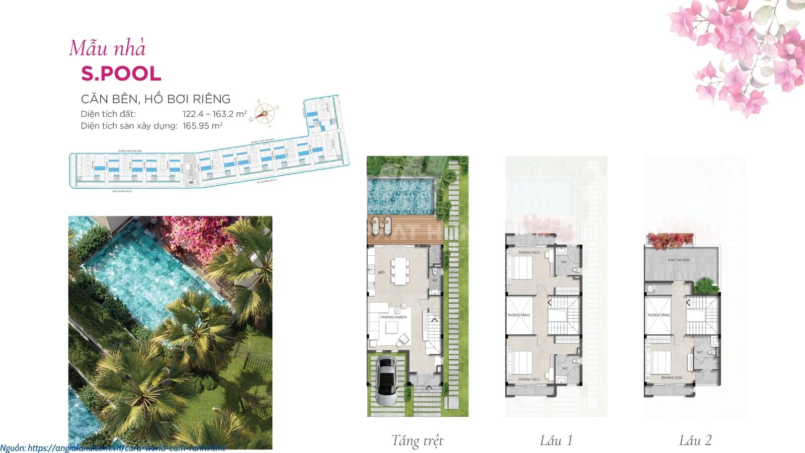 Thiết kế mẫu nhà Spool tiểu khu Hy Lạp dự án Cara World Cam Ranh