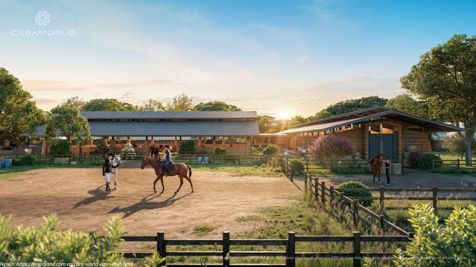 CLB cưỡi ngựa Dự án Cara World Cam Ran siêu đô thị biển cạnh Sân Bay Cam Ranh